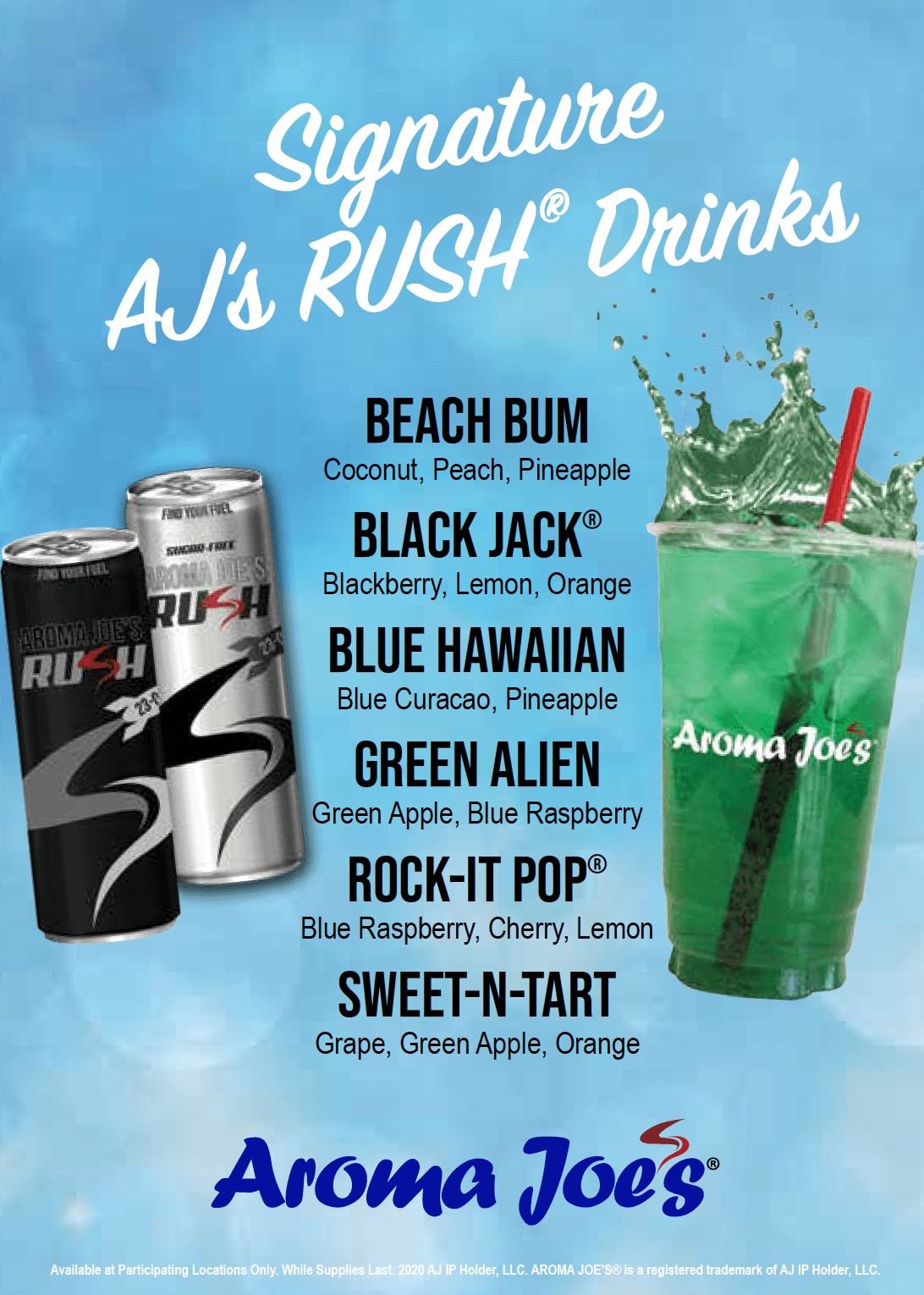 Aroma Joe s Flavors Craft Roasted Coffee Energy Drinks