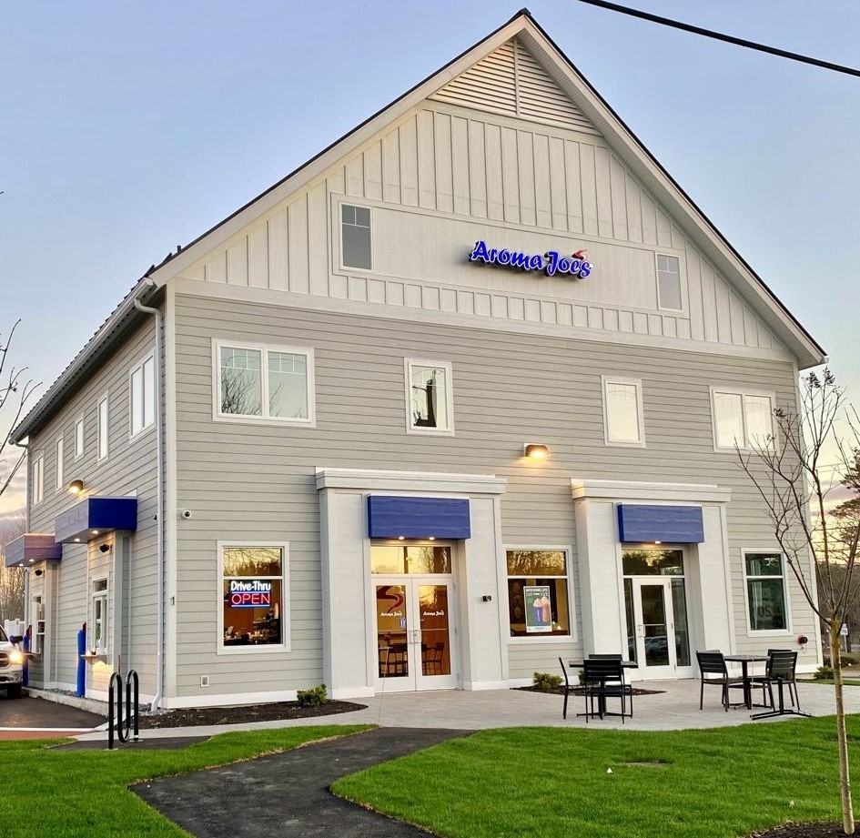 Now Open in Topsham, ME Aroma Joe's
